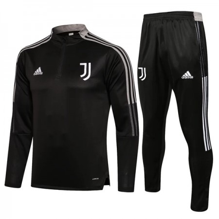 Juventus Børn Sweatshirt Dragt 2022-23 Mørkegrå Kvart-Zip Juventus Børn Sweatshirt Dragt 2022-23 Mørkegrå Kvart-Zip
